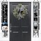 Welcome Winter Snowman Gray Porch Banner Sign, Let It Snow Snowflake Buffalo Plaid Check Door Decorative Hanging Banner Flag, Christmas Holiday Seasonal Decoration Home Outdoor Decor